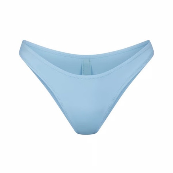 SKIMS Women’s Recycled Swim Cheeky Micro Tanga Color Iris Blue Size 4X NWT - Picture 1 of 4